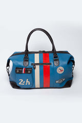 Sac de voyage en cuir 24H Le Mans Bag WE 48h ocean blue