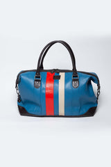 Sac de voyage en cuir 24H Le Mans Bag WE 48h ocean blue