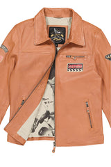 Leather jacket Steve McQueen Lewis tan Men